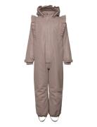 Snowsuit W. Frills Brown En Fant