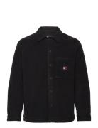 Tjm Xs Badge Teddy Overshirt Black Tommy Jeans