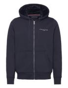 Tommy Logo Fur Lined Hoody Navy Tommy Hilfiger