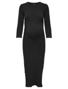 Olmalejandra L/S O-Neck Dress Jrs Black Only Maternity