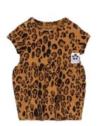 Basic Leopard Ss Dress Tencel™ Patterned Mini Rodini