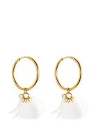 Nice Hoop Earring White By Jolima