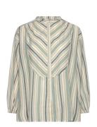 Laurie Shirt Stripe Green Moshi Moshi Mind