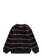 Sweatshirt Ls Y/D Velour Navy Minymo