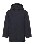 Hooded Water-Repellent Coat Black Mango