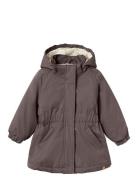 Nmfgerda Padded Long Jacket Fo Lil Grey Lil'Atelier