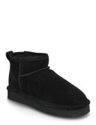 Biasnow Flatform Ankle Boot Suede Black Bianco