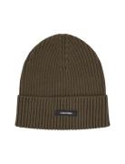 Classic Cotton Rib Beanie Green Calvin Klein