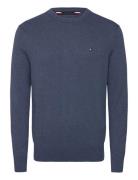 Pima Org Ctn Cashmere Crew Neck Navy Tommy Hilfiger