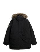 Everest Faux Fur Parka Jacket Black Superdry