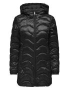 Carvega Wave Quilted Coat Otw Black ONLY Carmakoma