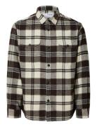 Slhmason-Pablo Check Overshirt Brown Selected Homme