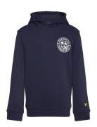 Football Logo Hoodie Navy Lyle & Scott