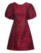 Aria Dress Red A-View