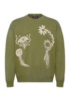 Garment Dyed Artwork Sweatshirt Green Scotch & Soda