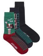 Jacclimbing Santa Socks 3 Pack Jnr Green Jack & J S