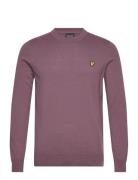 Cotton Merino Crew Neck Jumper Purple Lyle & Scott