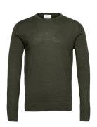 Merino Knit O-Neck Green Lindbergh