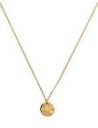 Minimalistica Hammered Circle Necklace Gold Syster P