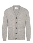 Lambswool Button Cardigan Grey Lindbergh