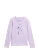 Tulle Artwork Longsleeve Purple Tom Tailor