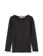 Rib T-Shirt L/S Reese Black Wheat