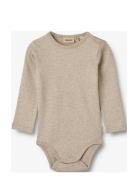 Rib Body L/S Spencer Beige Wheat