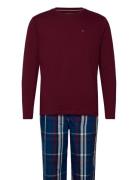 Ls Pj Set Woven - Boxed Burgundy Tommy Hilfiger