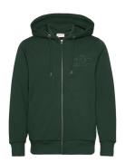 Reg Tonal Shield Full Zip Hoodie Green GANT