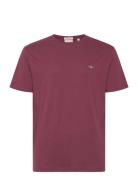 Reg Shield Ss T-Shirt Burgundy GANT