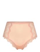 Lace Mesh Highwaist Briefs Pink Understatement Underwear