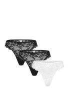 Brief Thong Reg Iris Lace Back Black Lindex