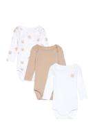 Nbnbody 3P Ls Oxford Bear Noos Beige Name It