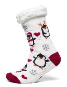 The Happy Penguin Cozy Sock White Christmas Sweats