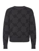 Tevin Monogram Knit Sweater Black Daily Paper