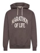 Marathon Regular Charcoal Hoodie Grey Pompeii