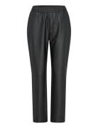 Geza Faux Leather Chino Black Dante6