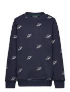 Tnmarty Pique Sweatshirt Navy The New