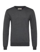 Bhbruton V-Neck Knit Noos Grey Blend