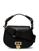 Leather Medium Tanner Crossbody Bag Black Lauren Ralph Lauren