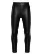 Leather-Effect Leggings Black Mango