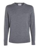 Superior Wool Crew Neck Sweater Grey Calvin Klein