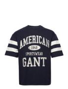 D.2 Collegiate Ss T-Shirt Navy GANT