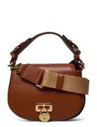 Leather Medium Tanner Crossbody Bag Brown Lauren Ralph Lauren