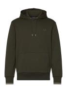 Tipped Hooded Sweatshirt Khaki Fred Perry