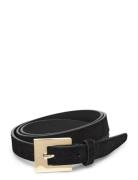 Slim Suede Belt Black GANT