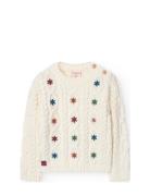 Knitwear Pullover For Baby Girl White Boboli