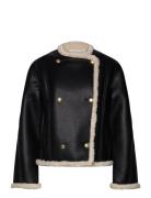 Faux Shearling Short Jacket Black GANT