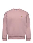 Over D Crew Neck Sweatshirt Pink Lyle & Scott