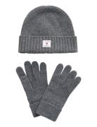 Beanie Gloves Gift Set Grey GANT